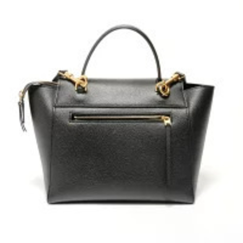 Celine Belt Leather Crossbody Bag Handbag Black